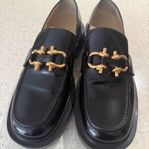 Bottega Veneta Black Monsieur Loafers Size 42